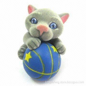 Promotional Toy, PVC Flocking, Any Design, Material, Color, Logo Printing and Amount Accepted